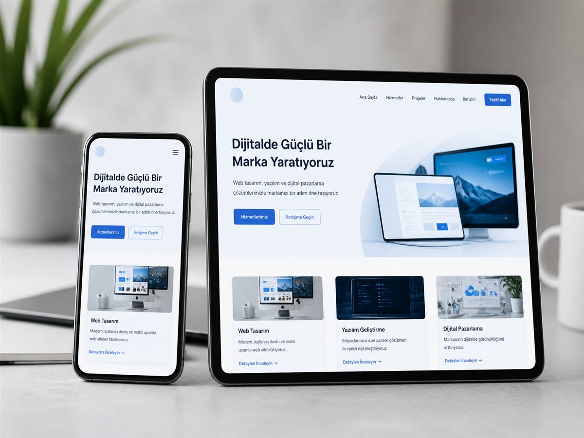 Rize mobil uyumlu web tasarım: telefon ve tablette responsive web sitesi
